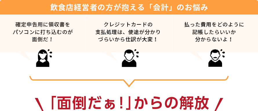 飲食店経営者の方が抱える「会計」のお悩み